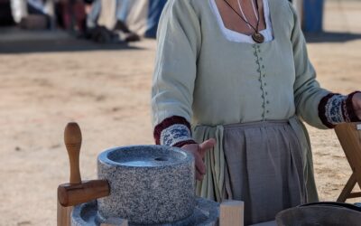 Milling Flour with Lady Elizabeth the Herbalist