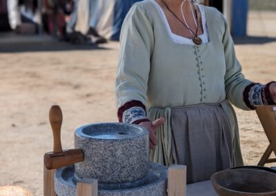 Milling Flour with Lady Elizabeth the Herbalist