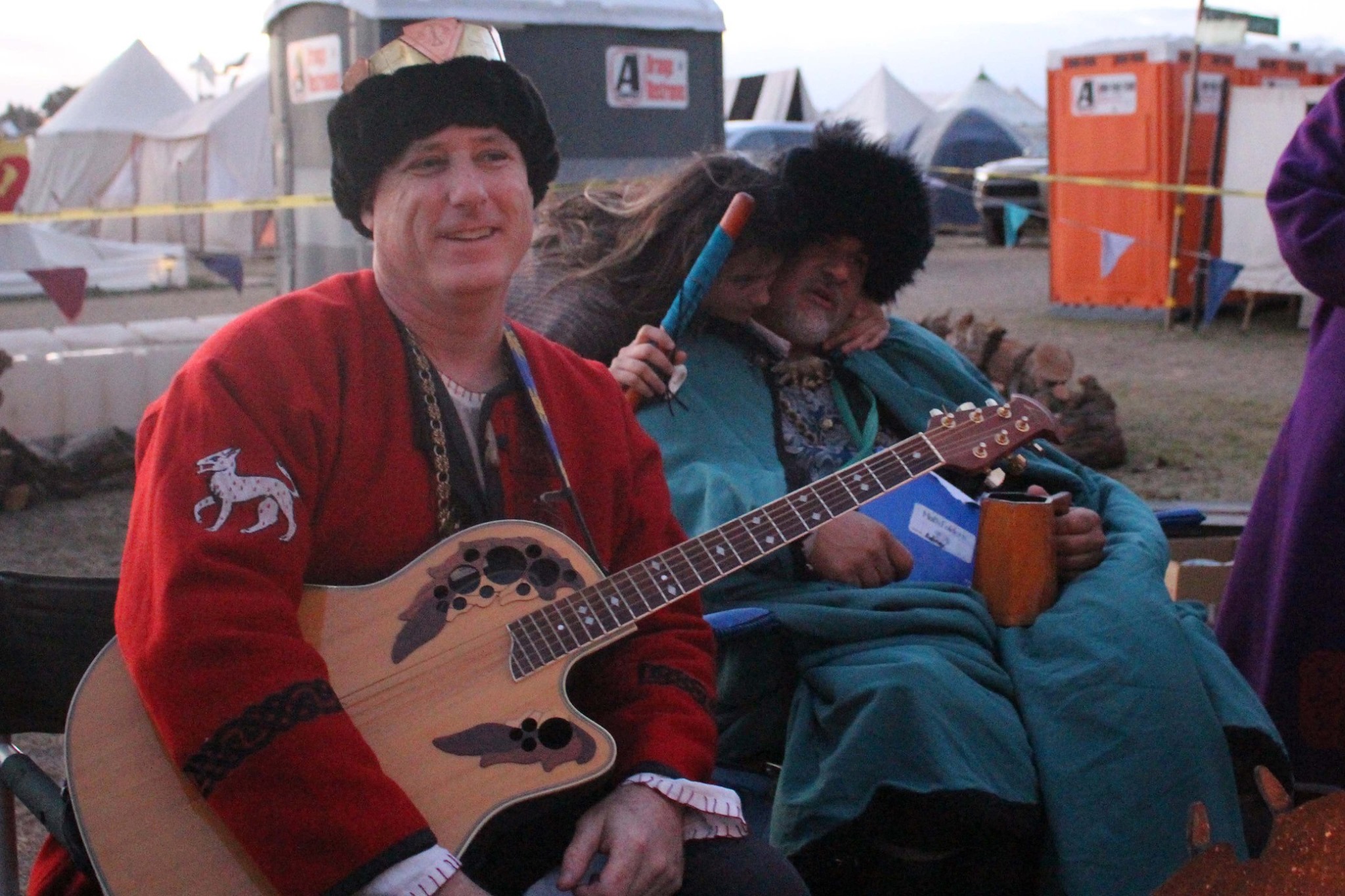 Count Thomas with his guitar