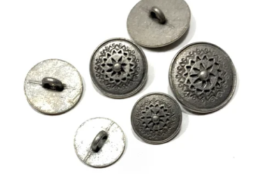 Pewter Cast Buttons