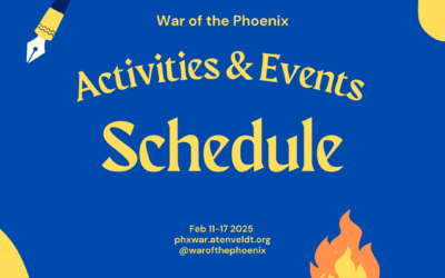 Final Activities & Events Schedule is Here!